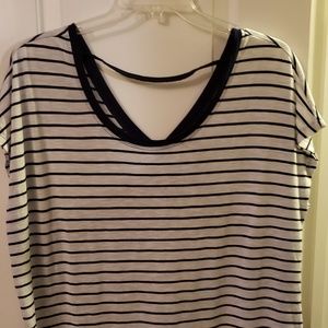 Torrid shirt with sheer back